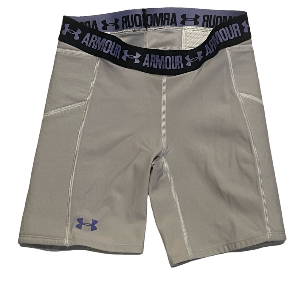 Under Armour Gray Strike Zone Compression Shorts HeatGear